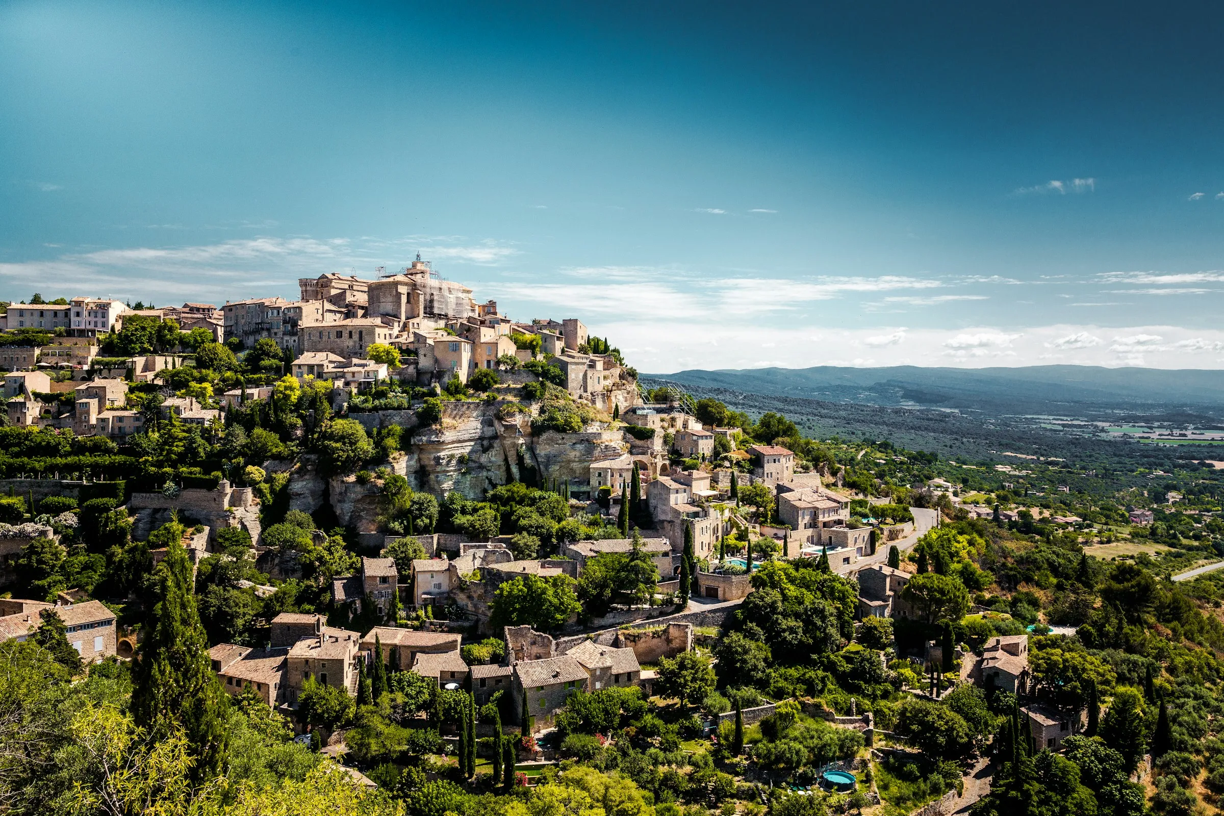 Village perché de l'arrière-pays niçois